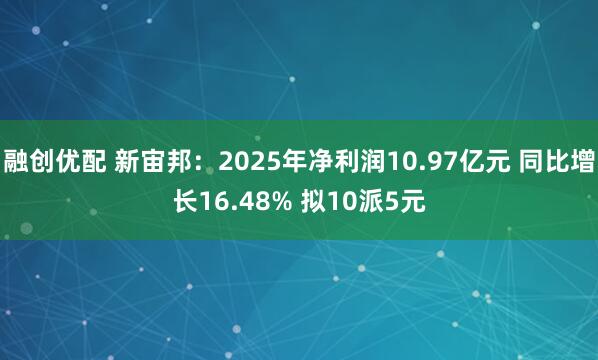 融创优配 新宙邦：2025年净利润10.97亿元 同比增长16.48% 拟10派5元
