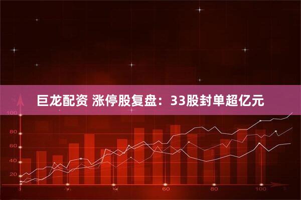 巨龙配资 涨停股复盘：33股封单超亿元