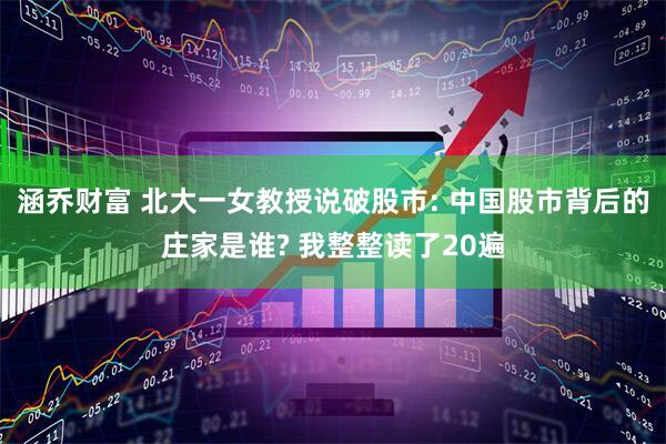 涵乔财富 北大一女教授说破股市: 中国股市背后的庄家是谁? 我整整读了20遍