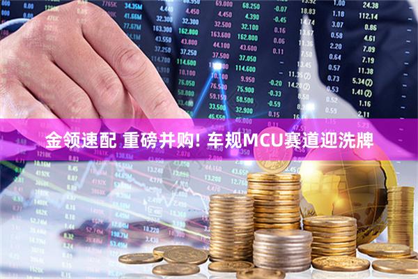 金领速配 重磅并购! 车规MCU赛道迎洗牌